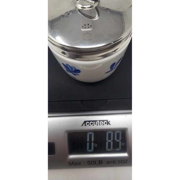 Royal Worcester Fine Porcelain Hand Panted Blue Bow Egg Coddler4" - Picture 13 of 13